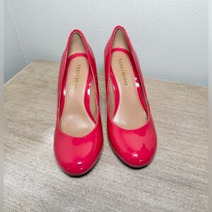 Very Cherry Shoe High Heal Red Pink Pump Stiletto Glossy Classy Party Women 6.5